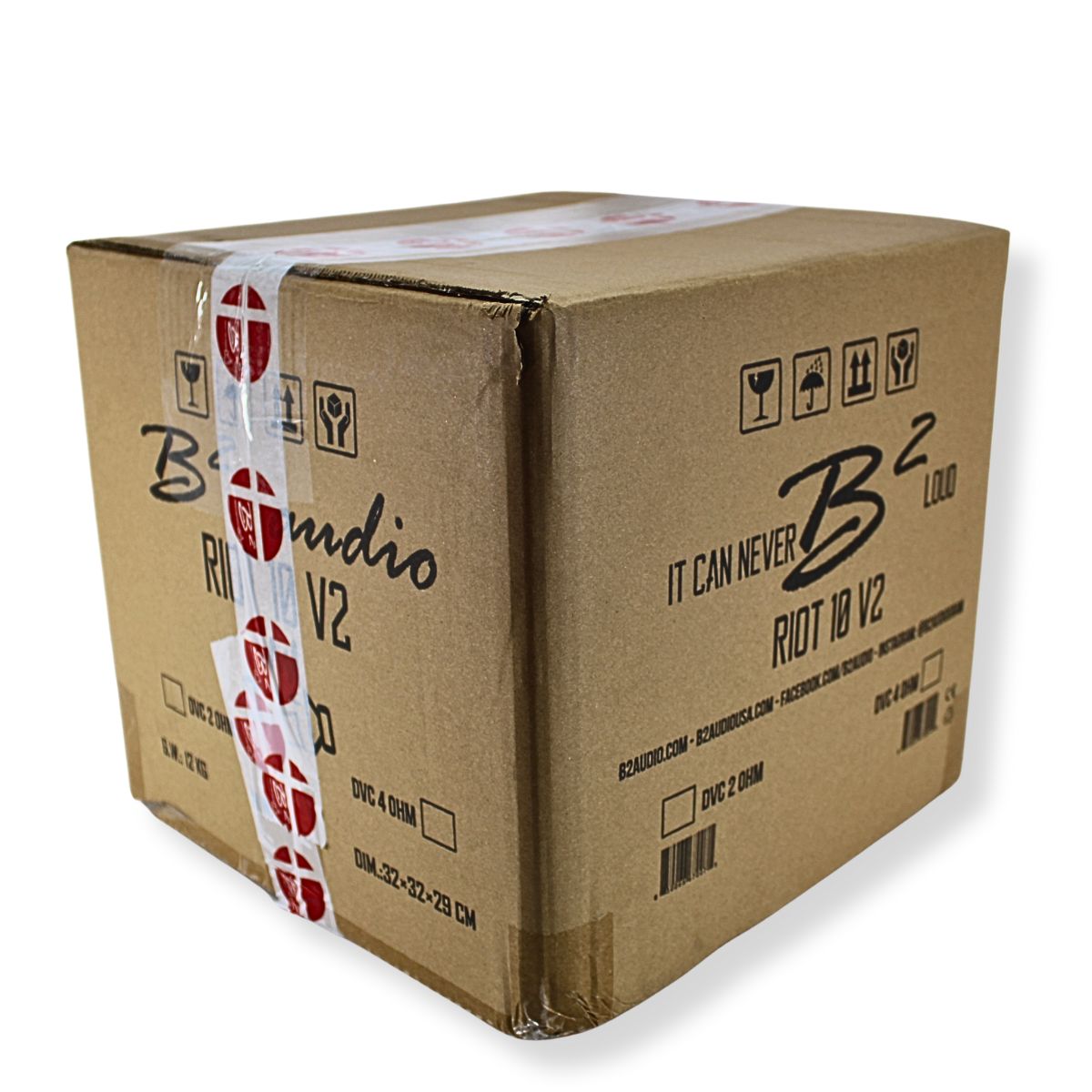 B2 Audio 10" 750W RMS 3" Voice Coil Dual 2-Ohm Riot Subwoofer