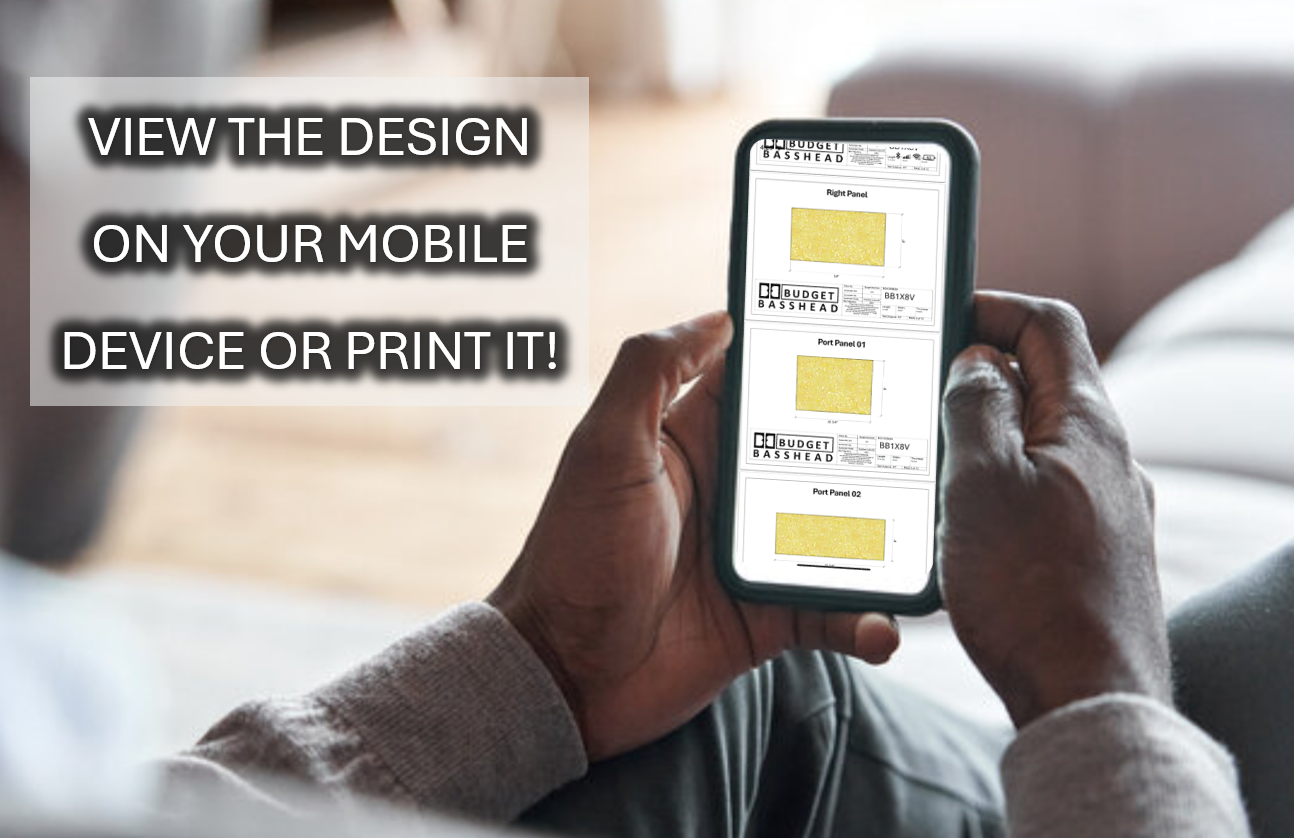 Single 12" Back Loaded Horn Subwoofer Enclosure - 36Hz