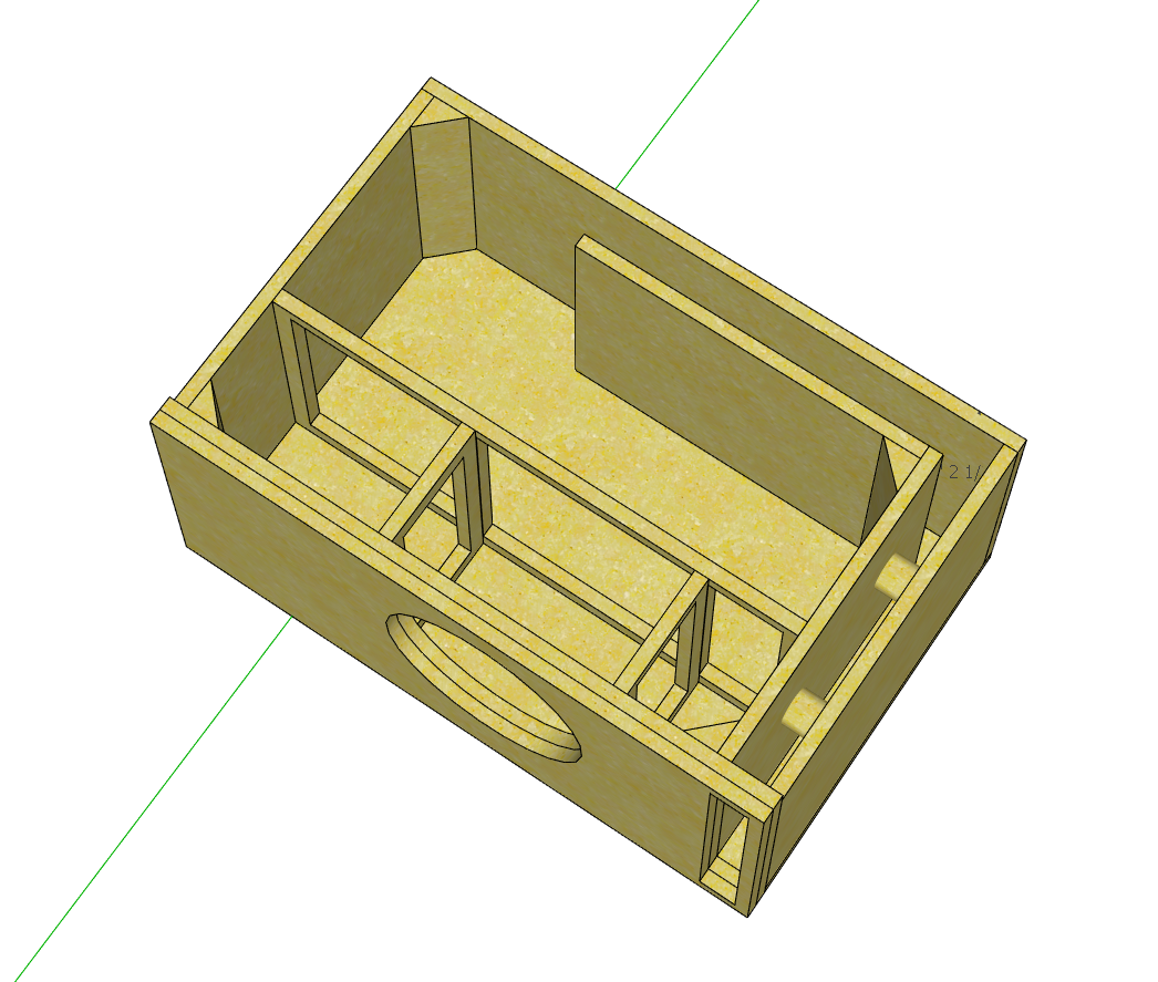 Custom Built - Single 12″ Subwoofer Enclosure – Vented 21Hz