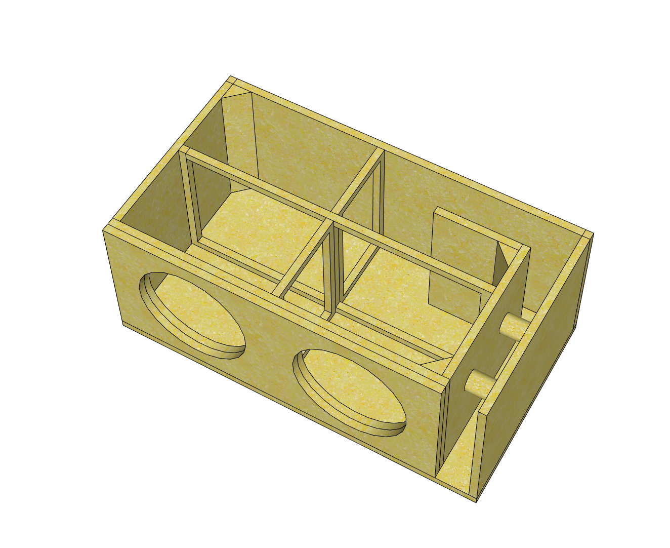 Dual 12″ Subwoofer Enclosure – Vented 32Hz (Custom Built)