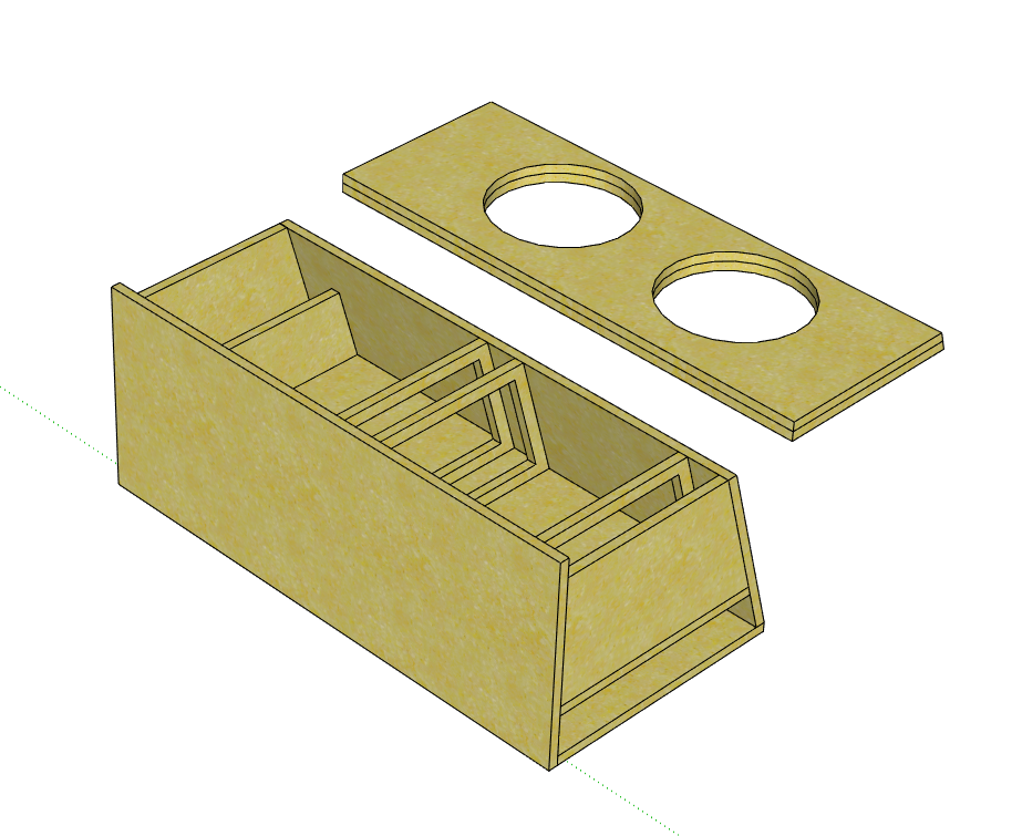 Dual 12 inch Subwoofer Enclosure – Vented 32Hz | Subs Up • Side Port (Custom Built)