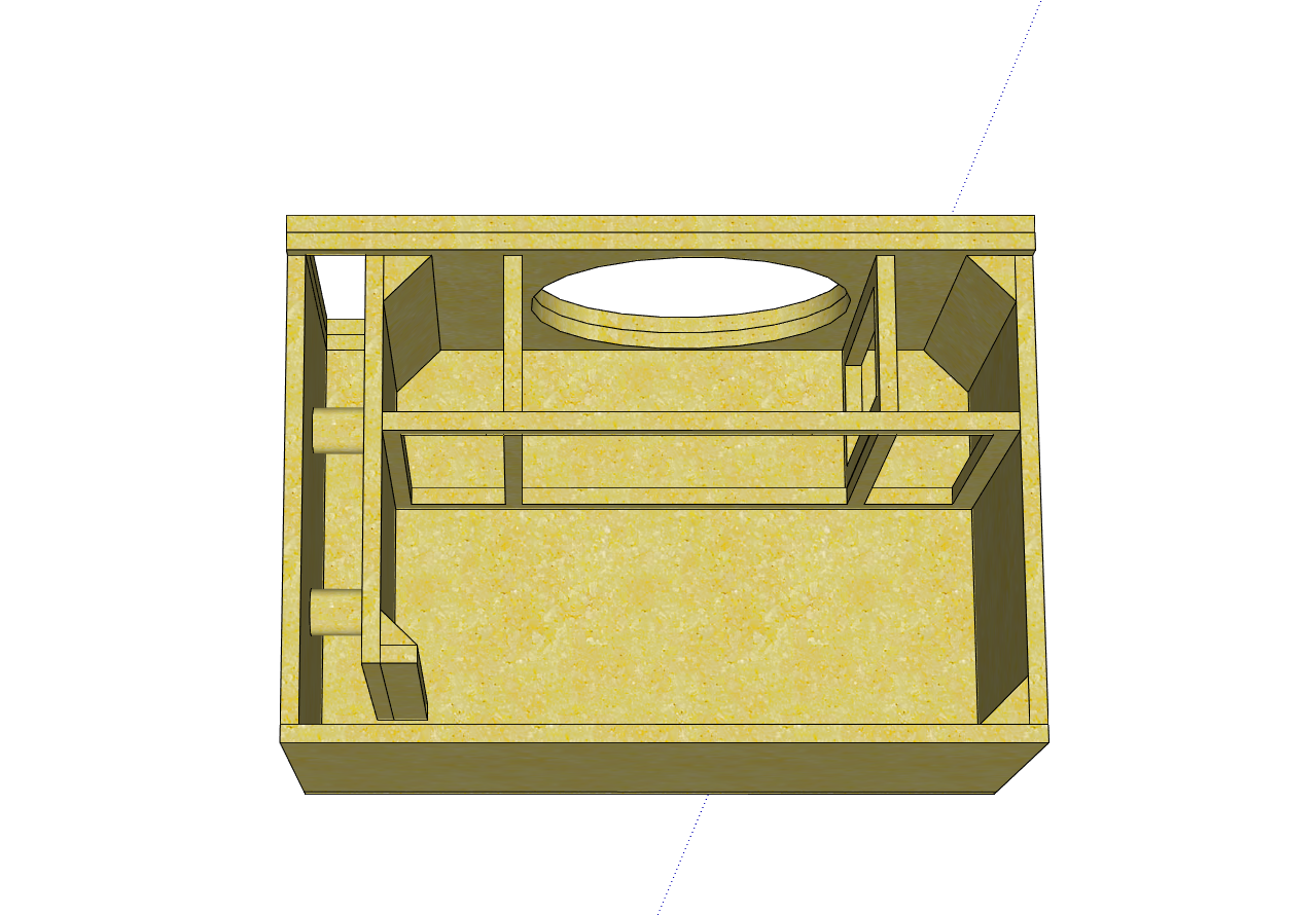 Single 15-Inch Vented Subwoofer Enclosure – 3.4 cu. ft. @ 30Hz (Custom Built)