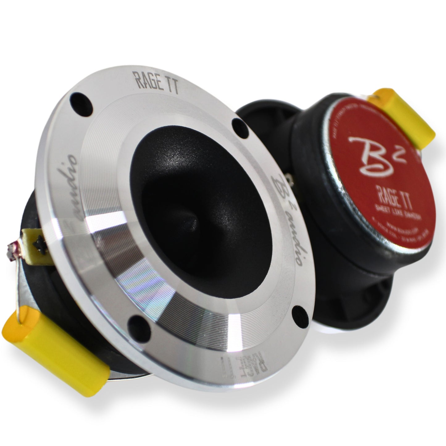 B2 Audio RAGE Series Pair of 1" 4-Ohm 30 Watt RMS Tweeters, OD 3.92" RAGE TT