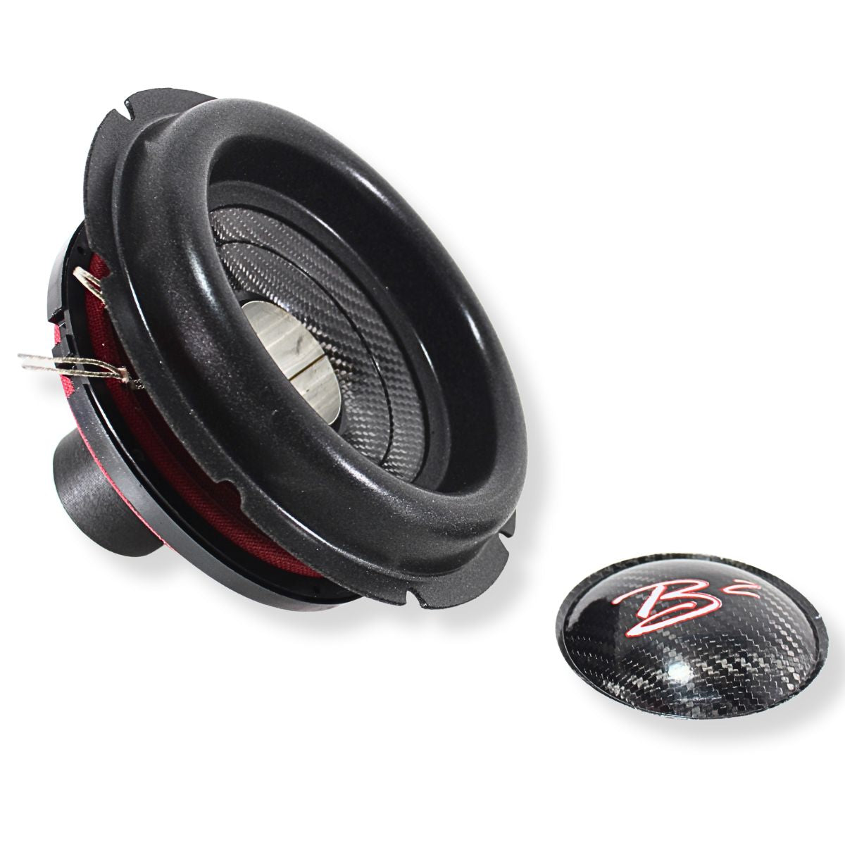 B2 Audio Rampage 8" Re-cone Kit Drop  2-Ohm 2" Coil Carbon Fiber