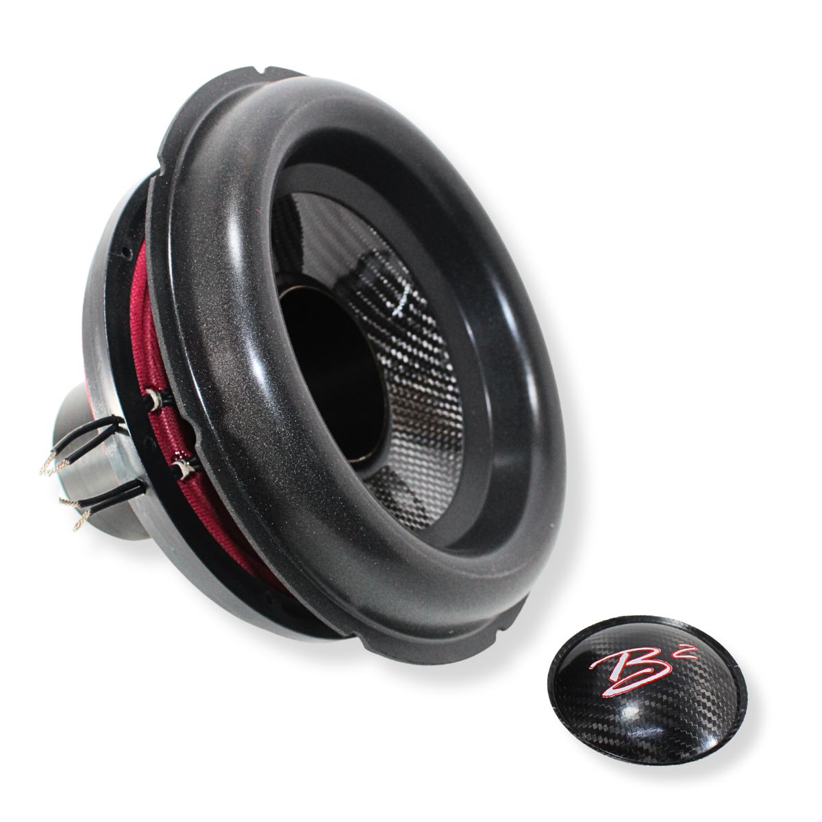B2 Audio Rampage 10" Re-cone Kit Drop  1-Ohm 3" Coil Carbon Fiber