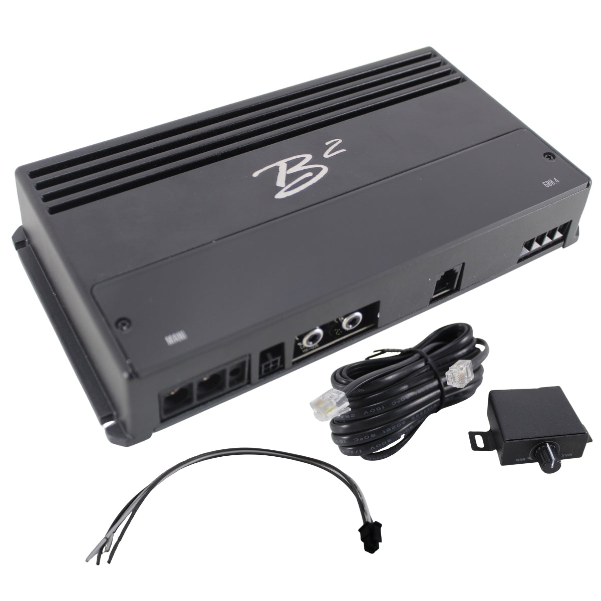 B2 Audio MANI 600 Watt 1-Ohm Car Audio Class D Compact Mono Bass Amplifier