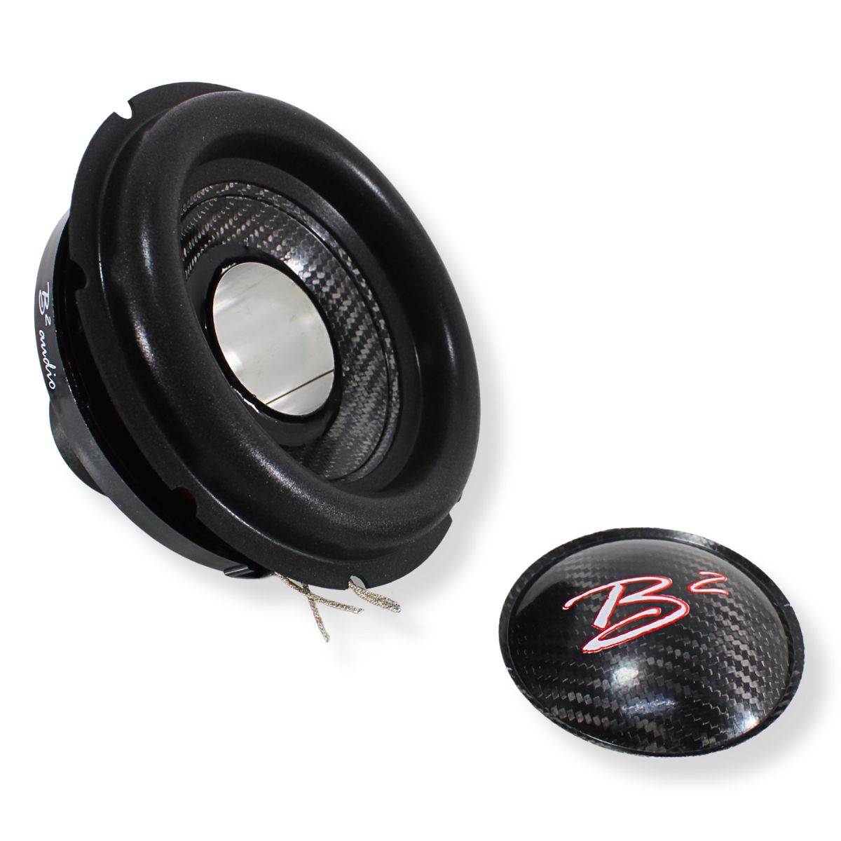 B2 Audio Rampage 6" Re-cone Kit Drop  1-Ohm 2" Coil Carbon Fiber