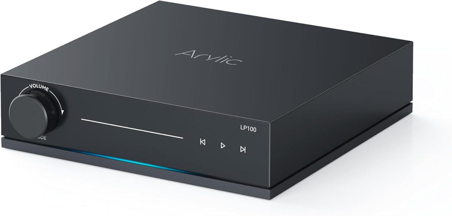 Arylic LP100 Music Streamer, Wireless Bluetooth 5.4 & WiFi Audio Preamp with AirPlay 2, Google Cast