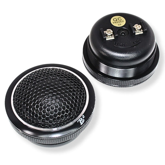 B2 Audio Pair of Mani Series 1.5" 15 Watts RMS 4 Ohms Flush Mount Sound Qualtiy Tweeters