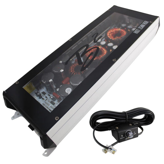 B2 Audio RIOT Mono 2.5K 2500 Watt 1-Ohm Class D Subwoofer Amplifier Full Range Amplifier w/ RGB LED Illumination