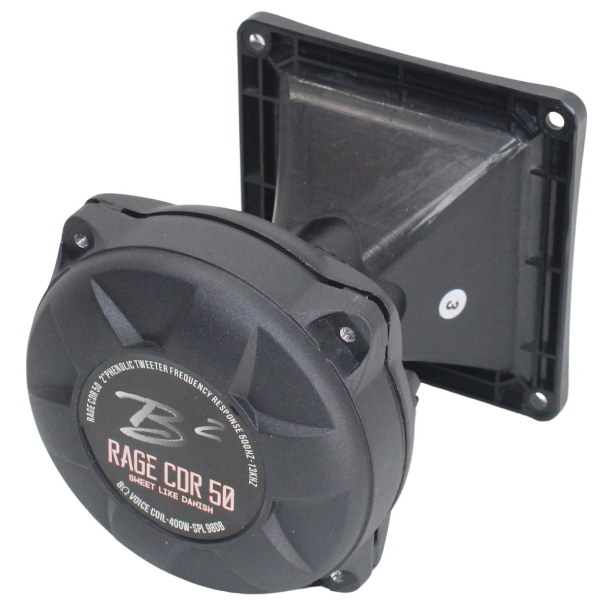 B2 Audio RAGE 200W RMS 8-Ohm 2" VC Twist-On Compression Driver Pair with Horns