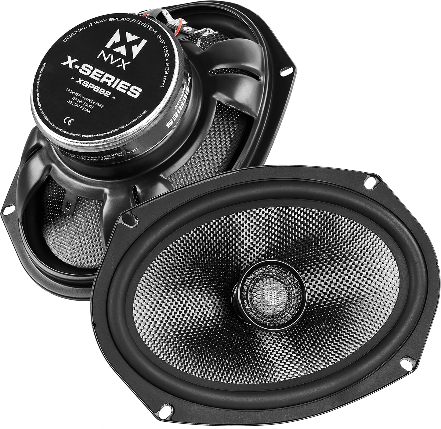 (Pre-Owned) NVX XSP692 6x9 | 2-Way Coaxial Spears | w/ 1" Silk Dome Tweeters (Pair)