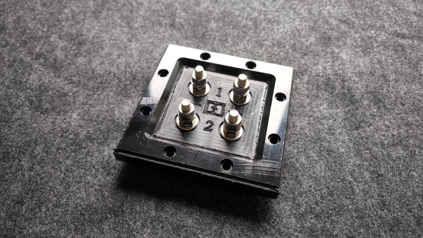 2-Channel Square Speaker Terminal (Plastic)
