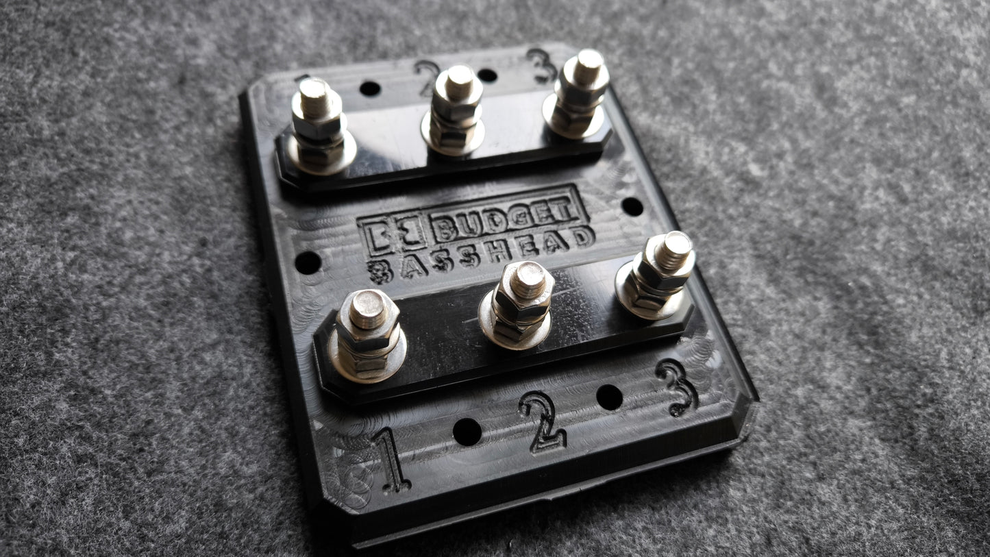3-Channel Square Speaker Terminal (Plastic)