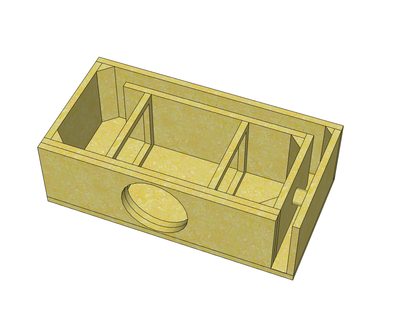 Single 8 Inch Subwoofer Enclosure - 32Hz