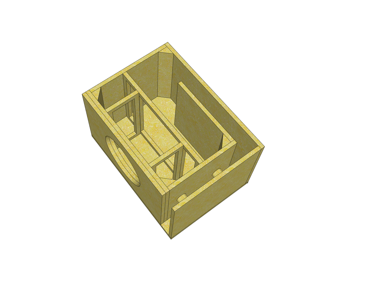 Single 12 Inch Enclosure 2.75 cubic feet 35Hz (Custom Built)