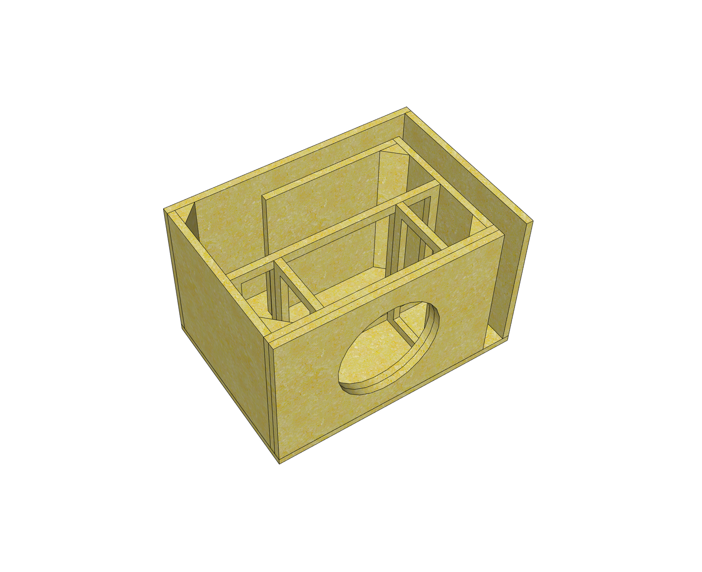 Single 12 Inch Enclosure 2.75 cubic feet 35Hz (Custom Built)