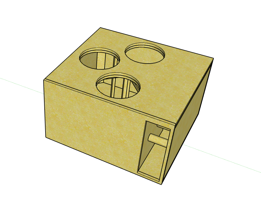 Triple 12″ Subwoofer Enclosure – Vented 34Hz | Subs Up • Port Back (Digital Download)