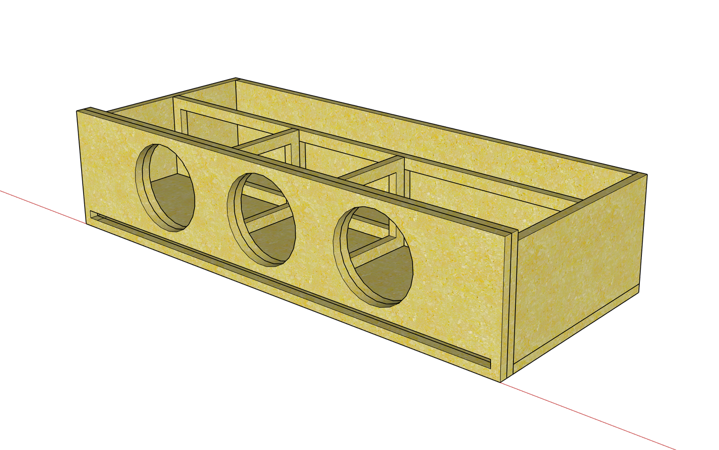 Triple 8 inch Subwoofer Enclosure – Ported 38Hz | Memphis Audio MOJO Mini 8 (Custom Built)