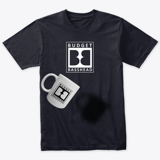 Budget Basshead T-Shirt and Mug (15oz) Bundle - Black
