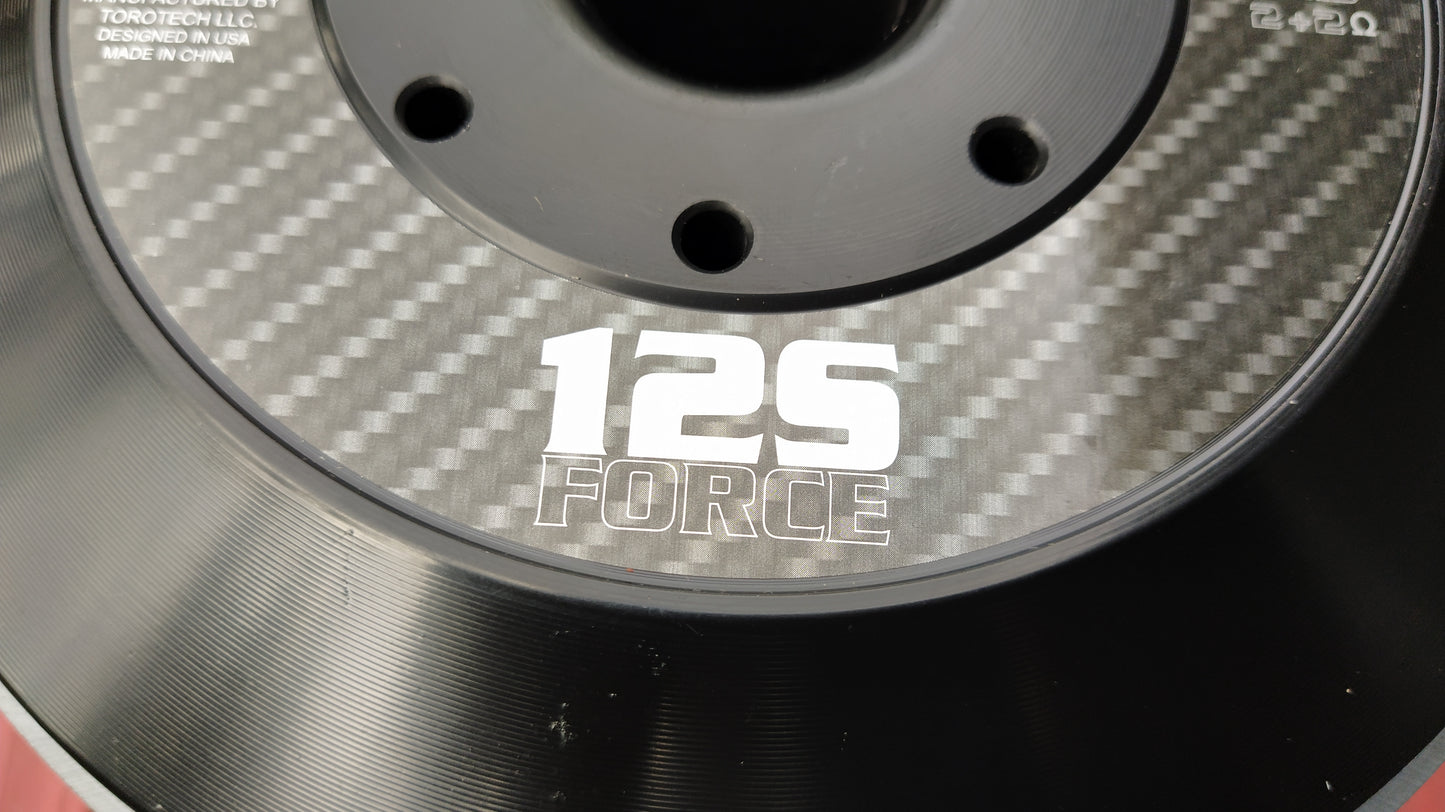 (Pre-Owned) Toro Audio FORCE 12S | 12 Inch 2000 Watts RMS / 4000w MAX - Dual 2 Ohm 3" Voice Coil Car Subwoofer