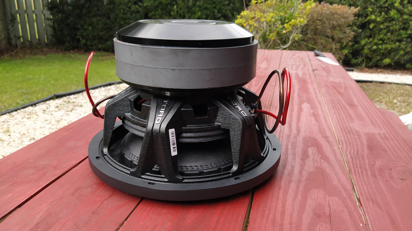 (Pre-Owned) Toro Audio FORCE 12S | 12 Inch 2000 Watts RMS / 4000w MAX - Dual 2 Ohm 3" Voice Coil Car Subwoofer