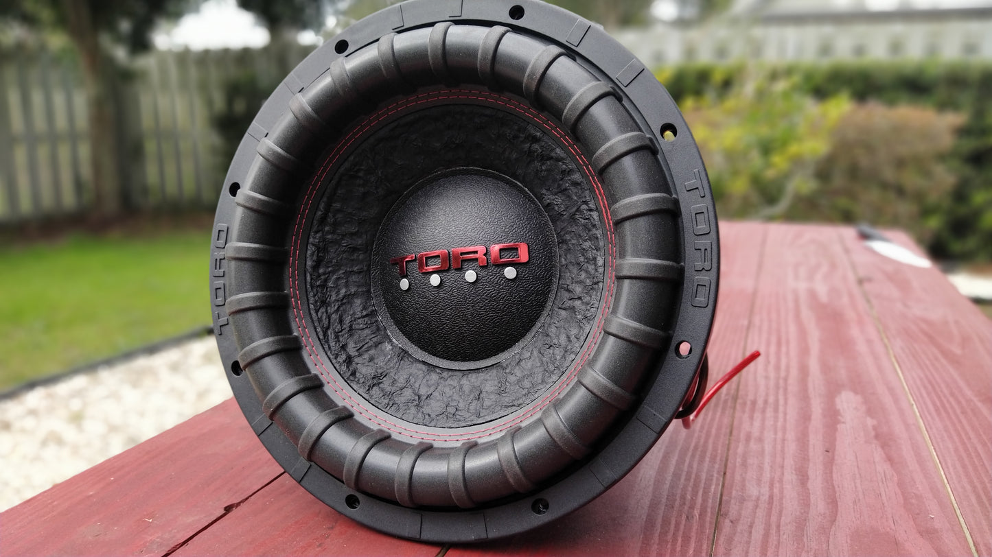 (Pre-Owned) Toro Audio FORCE 12S | 12 Inch 2000 Watts RMS / 4000w MAX - Dual 2 Ohm 3" Voice Coil Car Subwoofer