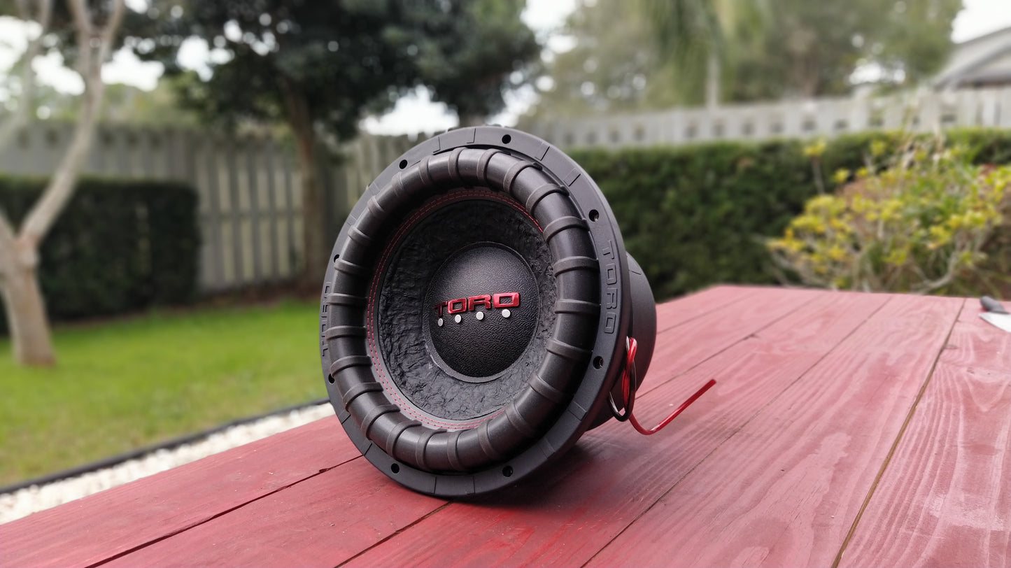 (Pre-Owned) Toro Audio FORCE 12S | 12 Inch 2000 Watts RMS / 4000w MAX - Dual 2 Ohm 3" Voice Coil Car Subwoofer