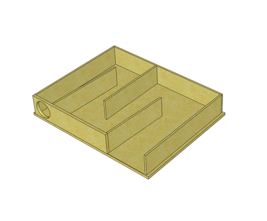 Single 6.5" Back Loaded Horn Subwoofer Enclosure - 30Hz