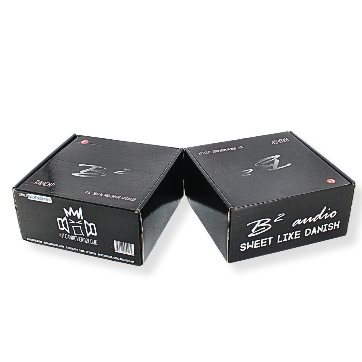 B2 Audio RAGE Series 6.5" 4-Ohm 175W RMS Mid-Range Speaker Pair  B2-RAGE6P-V2