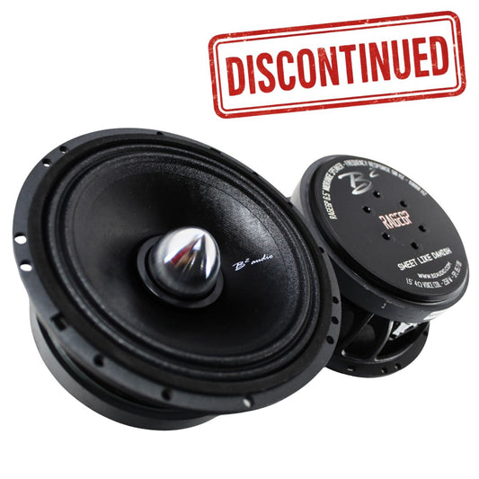B2 Audio RAGE Series 6.5" 4-Ohm 120W RMS Mid-Range Speakers UV-Coated Cone, Sold in Pairs RAGE6P