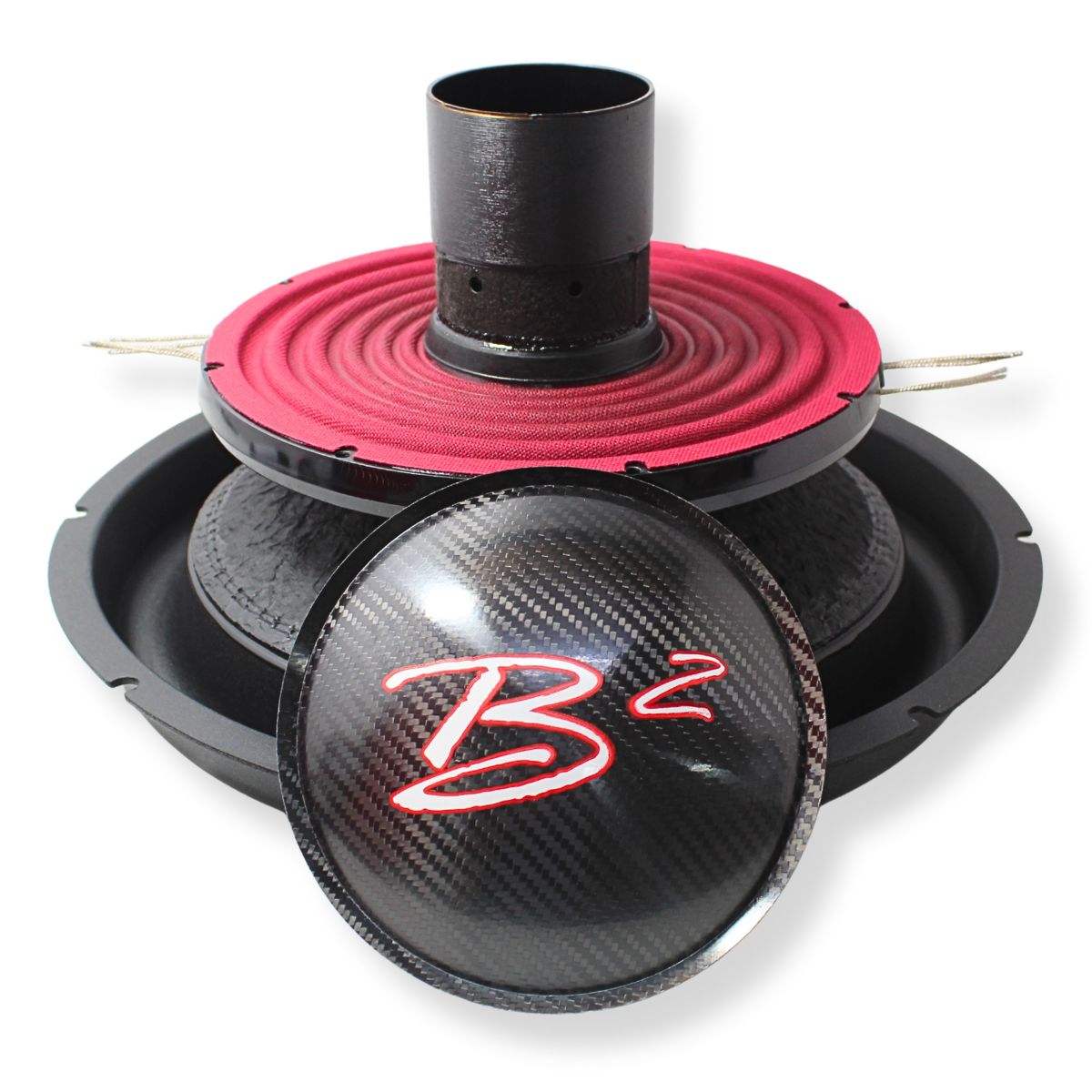 B2 Audio RageXL 15" Re-cone Kit Drop  1-Ohm 3" Coil Carbon Fiber