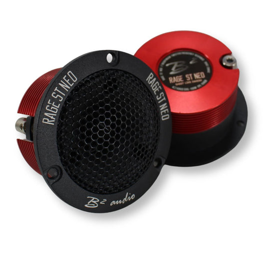 B2 Audio RAGE Series Pair of 1" 4-Ohm 100 Watt RMS Neodymium Tweeters, OD 2.95" RAGE ST NEO